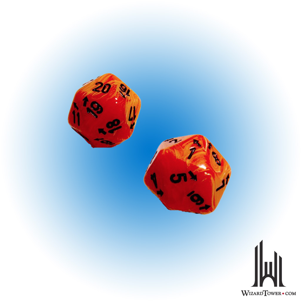 VORTEX COUNT UP & DOWN D20 ORANGE/BLACK